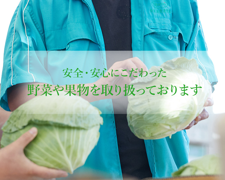 奈良県大和郡山市の青果仲卸業奈良丸栄産業株式会社は 新鮮な野菜や果物類を販売しています